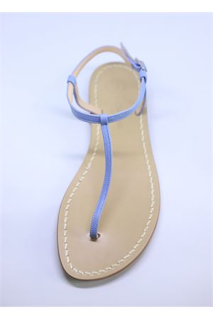 Handmade basic Capri Sandals Da Costanzo | S1918AZZURRO